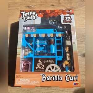 Teeny Tinies TEENY Barista Cart Mini Food 20pc Playset
